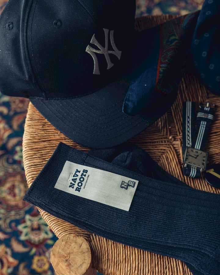 NAVY ROOTS ネイビールーツ Pile Color Rib Socks