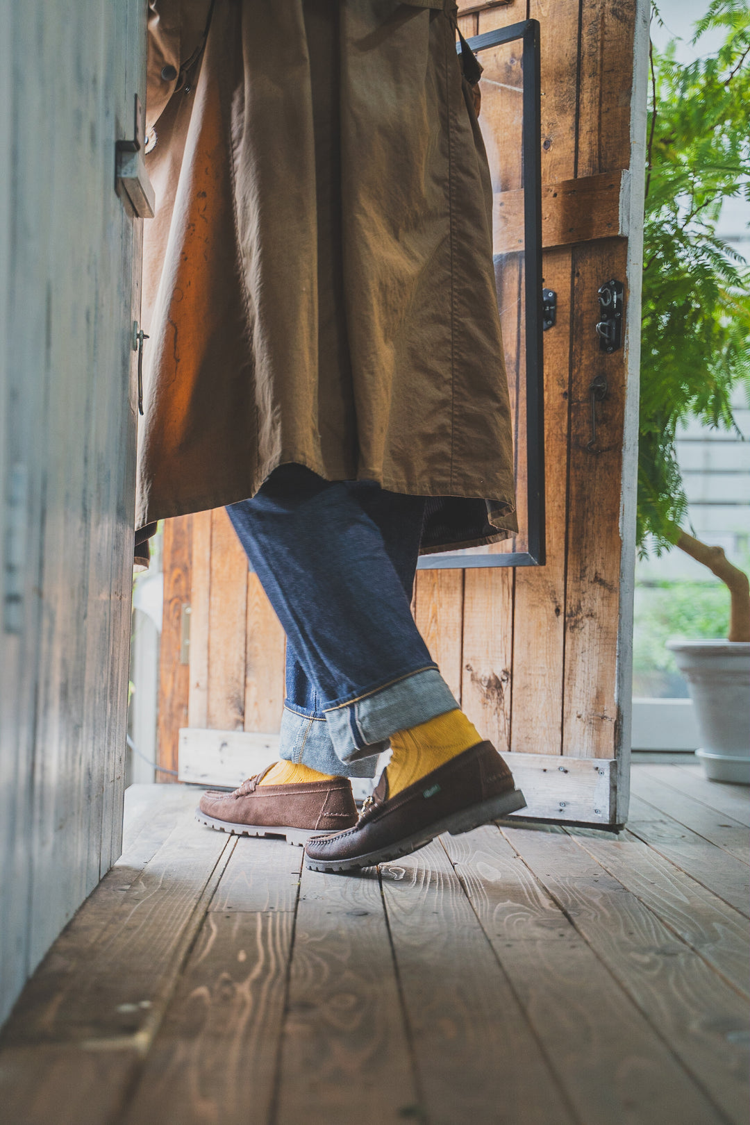 NAVY ROOTS ネイビールーツ Pile Color Rib Socks