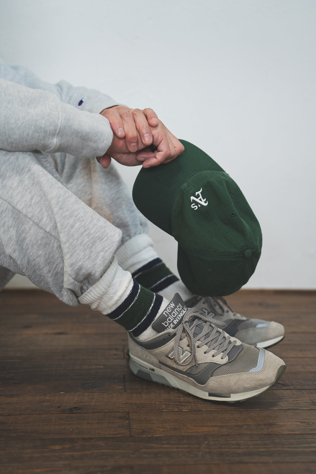 NAVY ROOTS ネイビールーツ Cable Border Socks