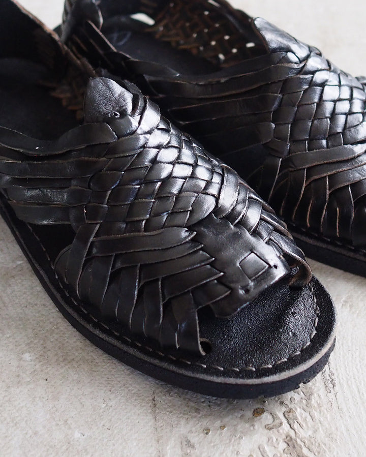 HUARACHE MEXICAN SANDAL handmade in Mexico BLACK