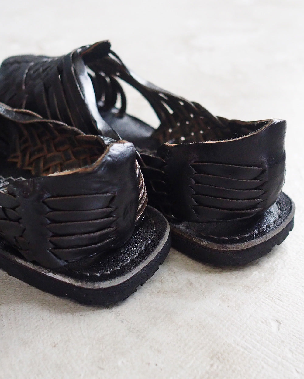 HUARACHE MEXICAN SANDAL handmade in Mexico BLACK