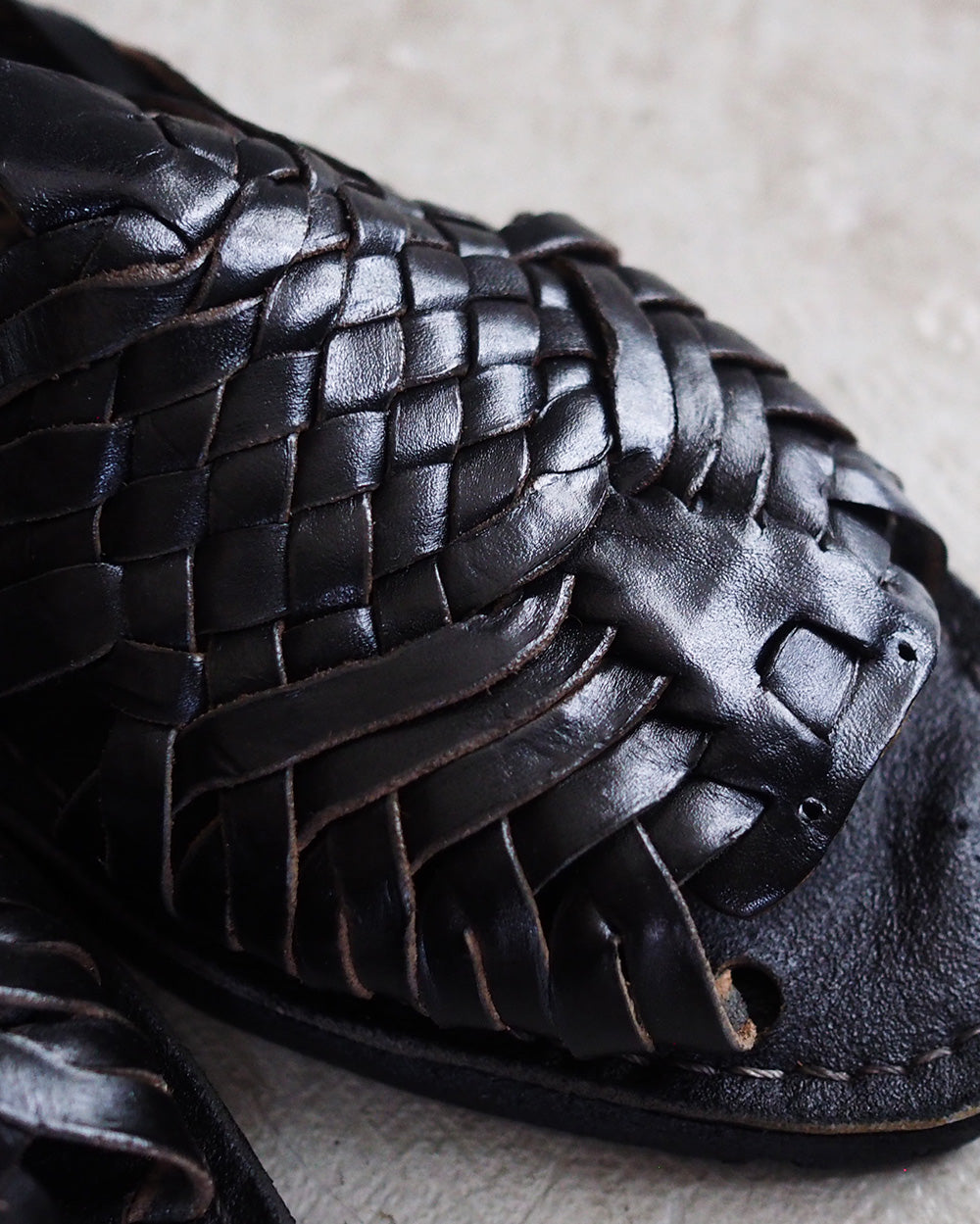 HUARACHE MEXICAN SANDAL handmade in Mexico BLACK