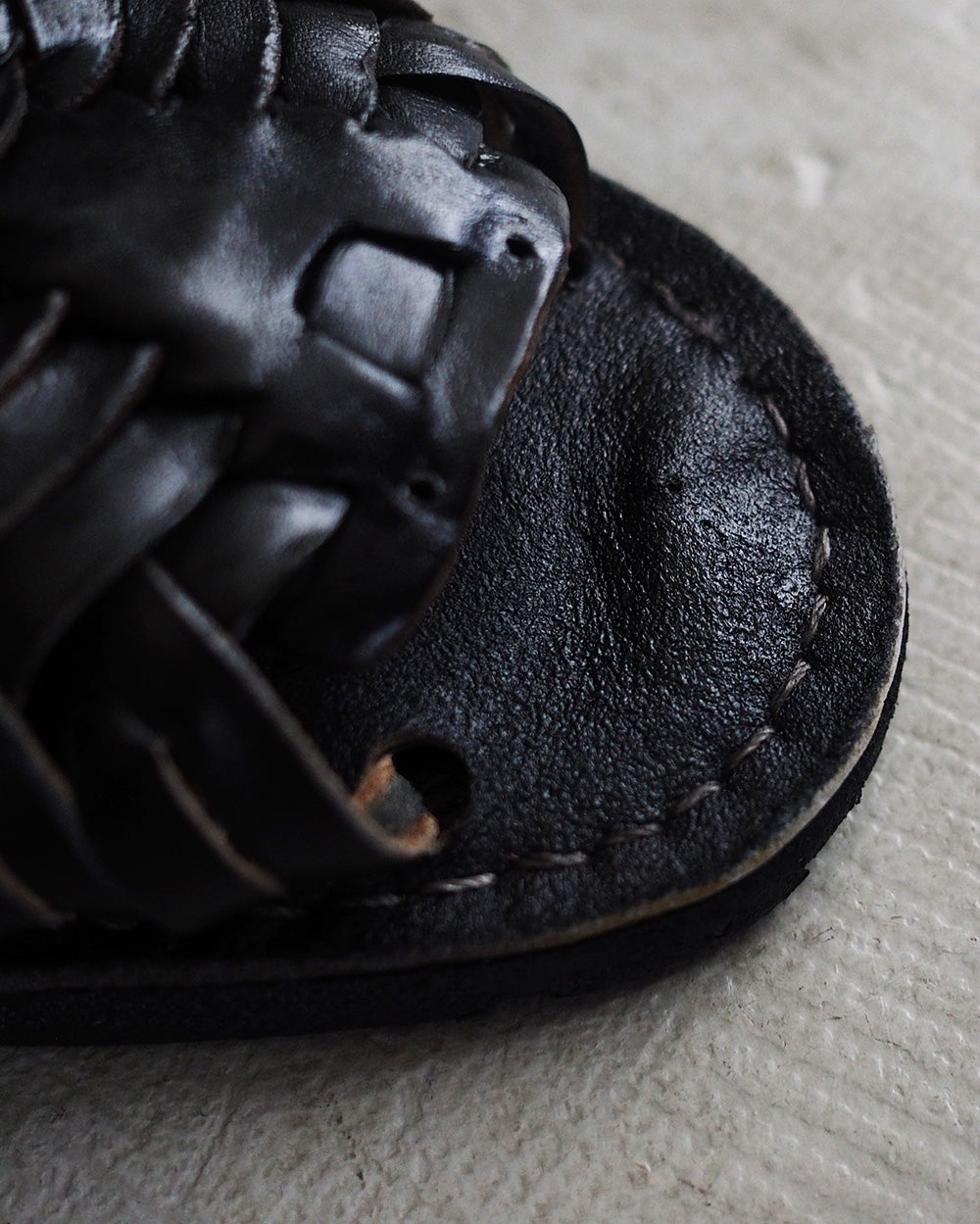 HUARACHE MEXICAN SANDAL handmade in Mexico BLACK