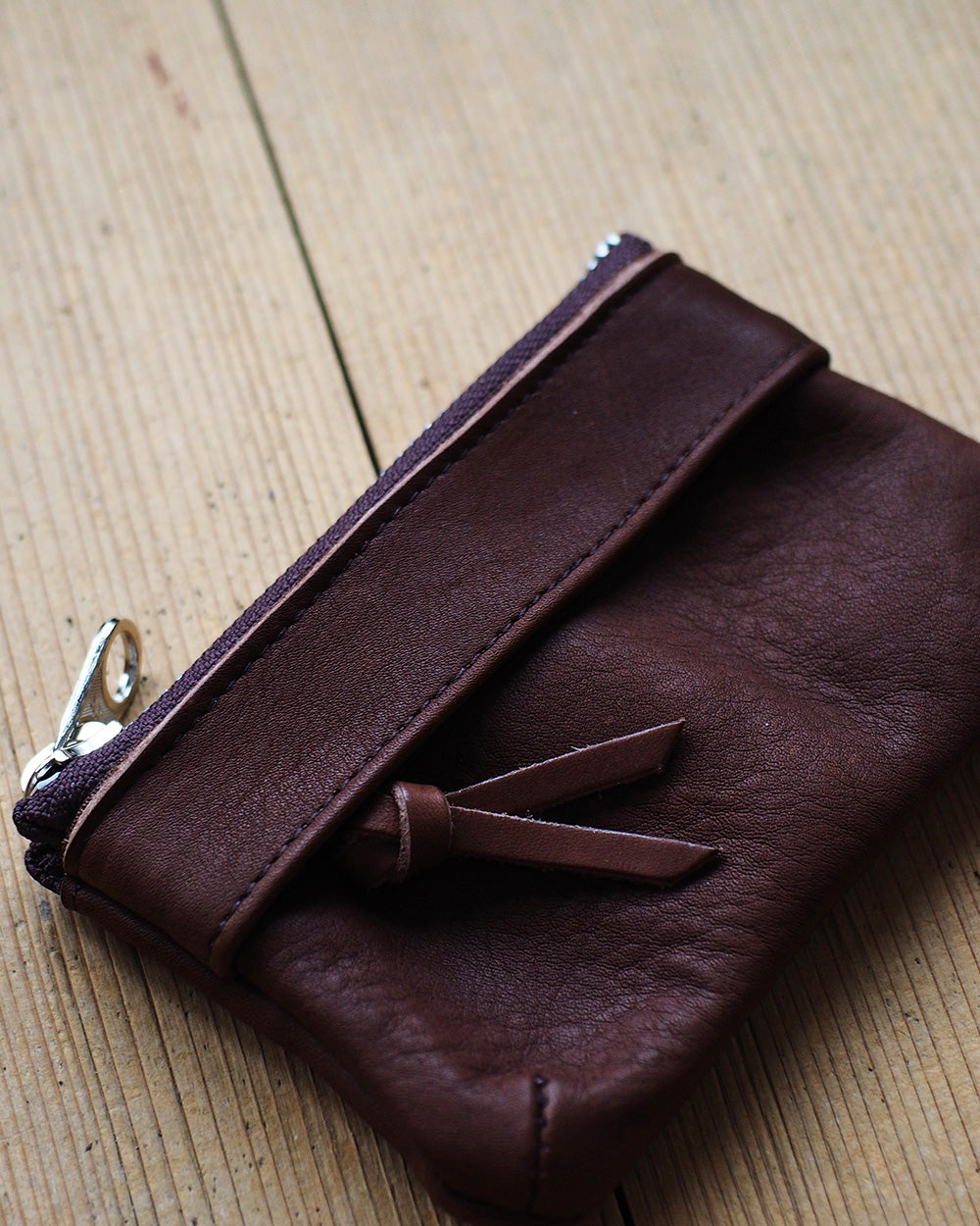 Mr.OLDMAN Leather Zip Pouch