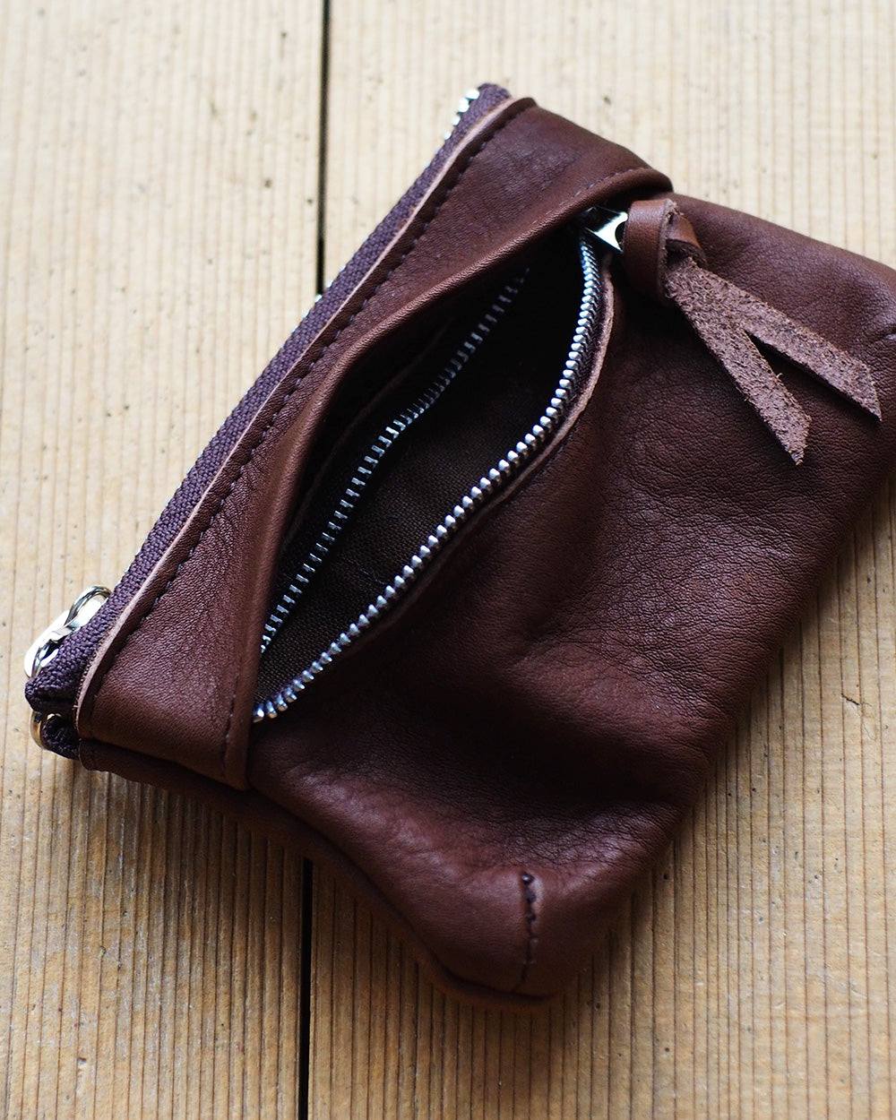 Mr.OLDMAN Leather Zip Pouch