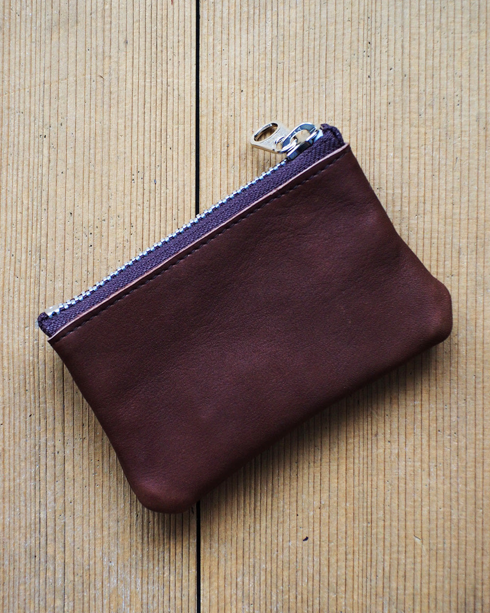 Mr.OLDMAN Leather Zip Pouch