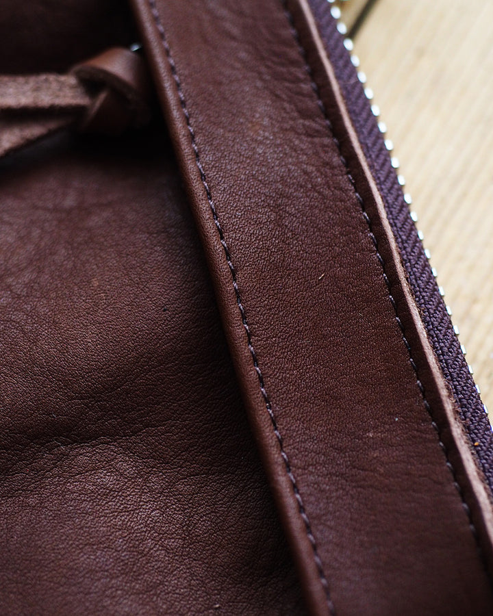Mr.OLDMAN Leather Zip Pouch