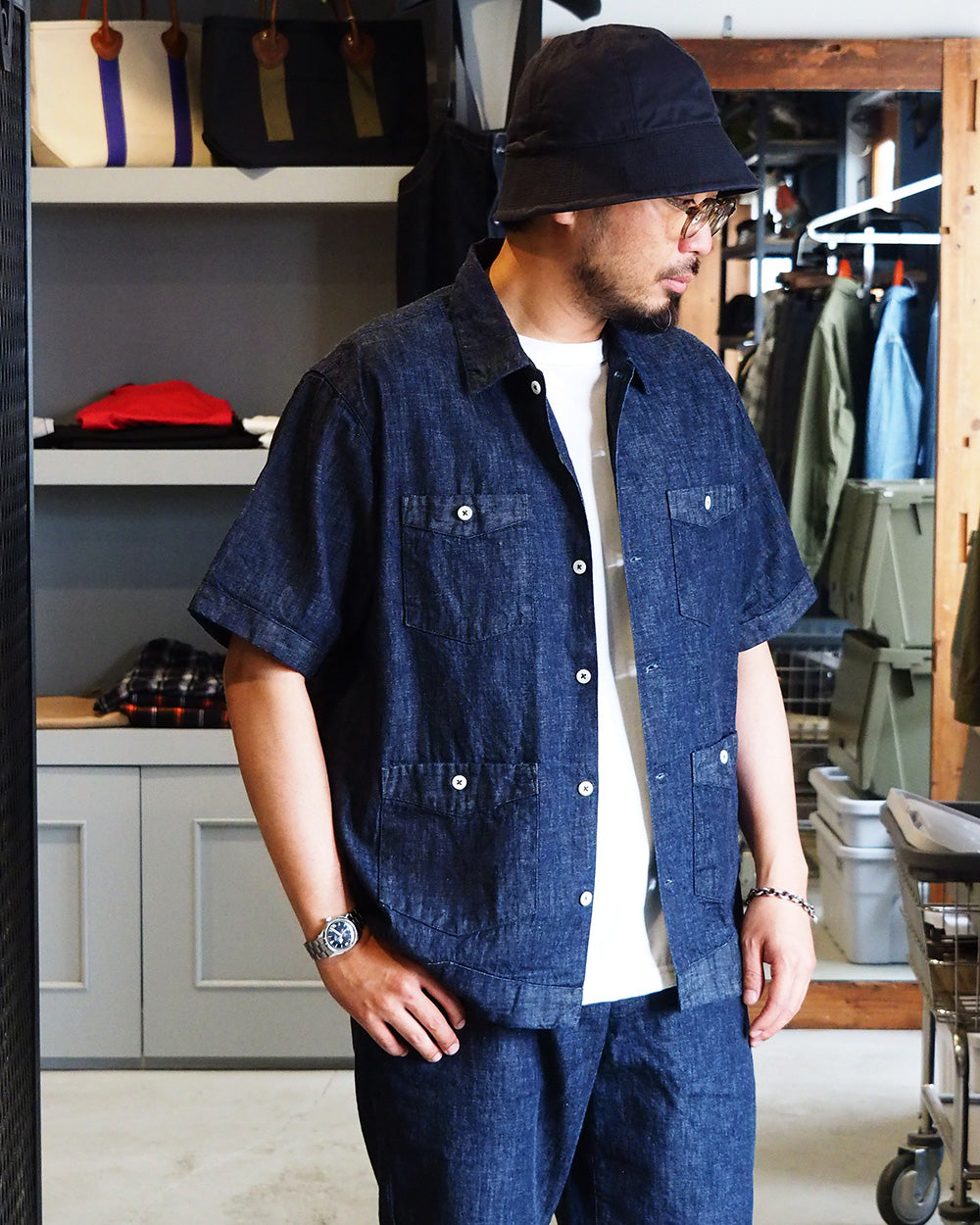COLIMBO ZB-0306 Havana Drifter Shirt 10oz Denim