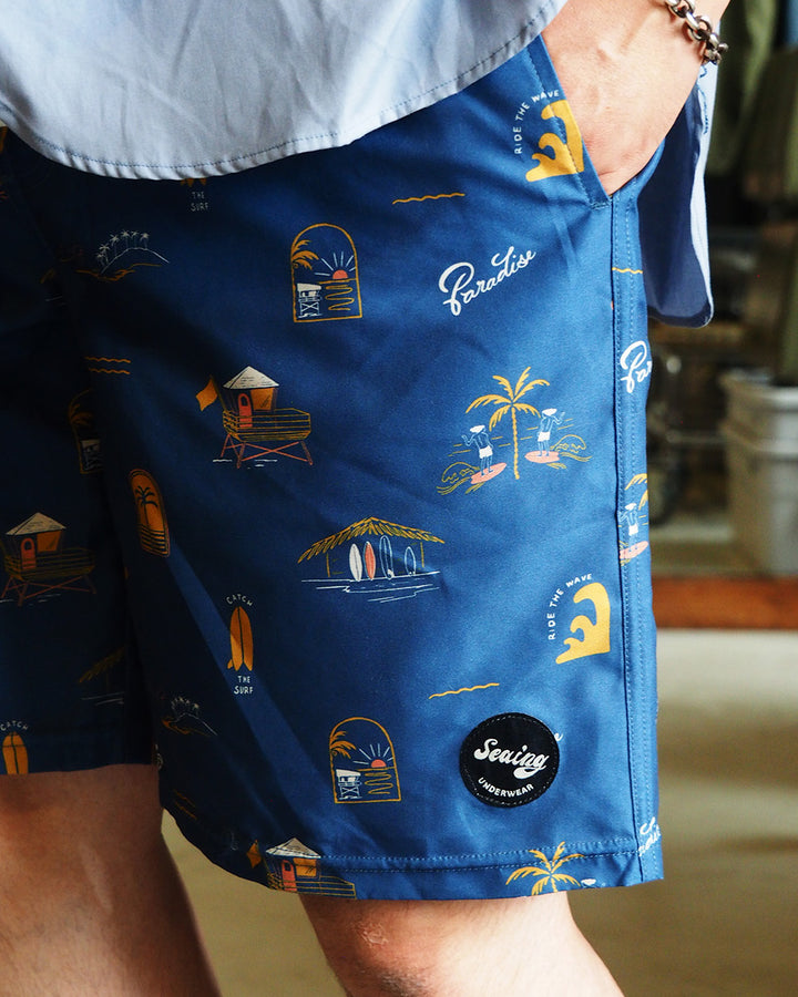 Seaing Board Shorts SURF PARADISE Blue
