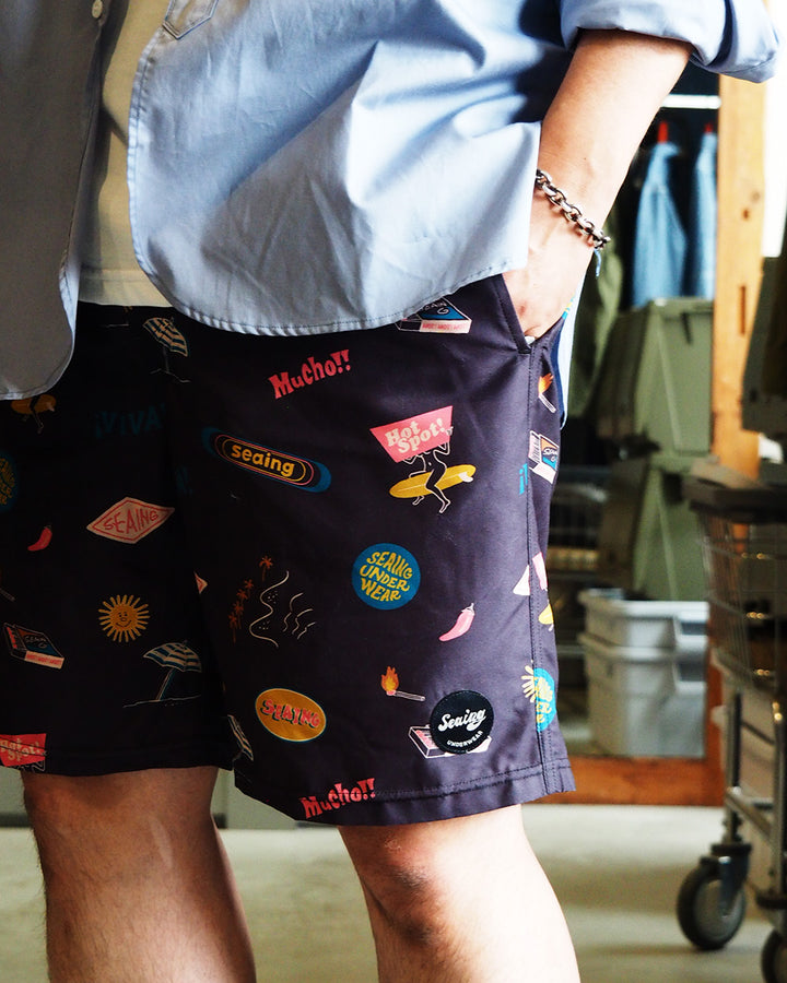 Seaing Board Shorts HOT SPOT Black