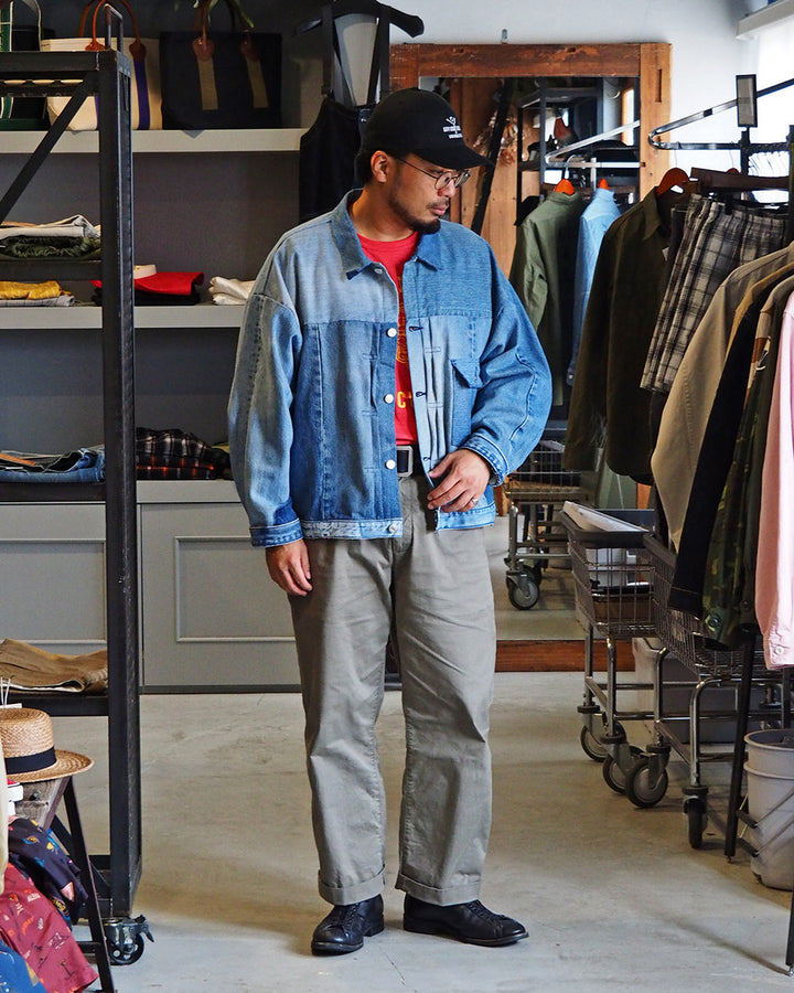 SUNNY SIDE UP REMAKE DENIM 1ST T-BACK WIDE JACKET A