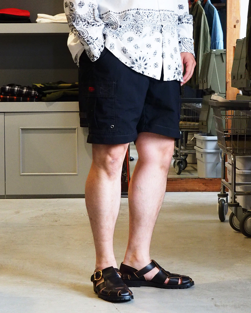 TURN ME ON Separate Cargo Pants Black