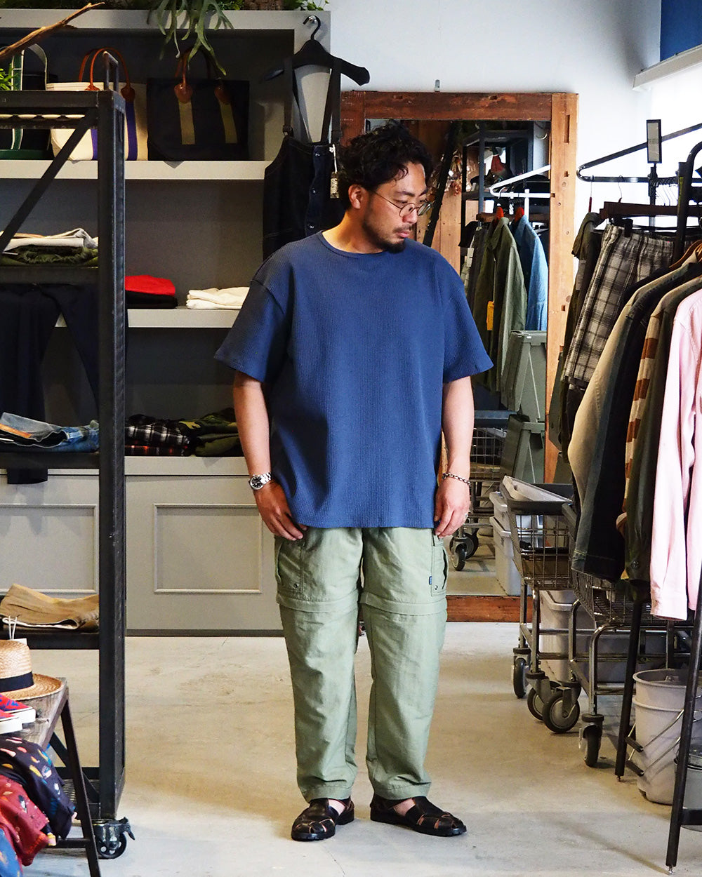 TURN ME ON Separate Cargo Pants Olive