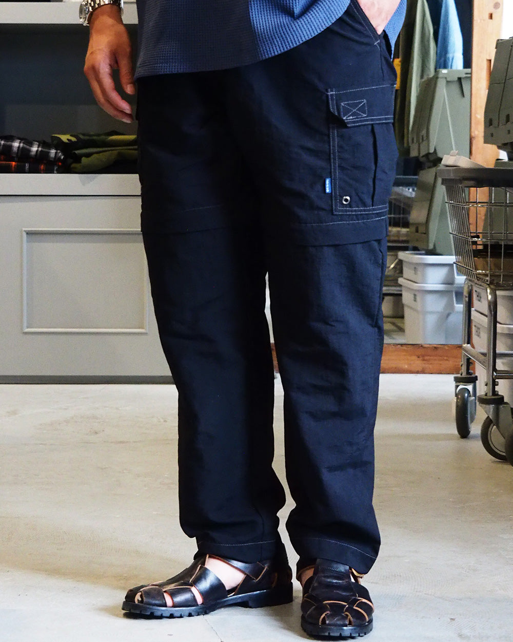 TURN ME ON Separate Cargo Pants Black