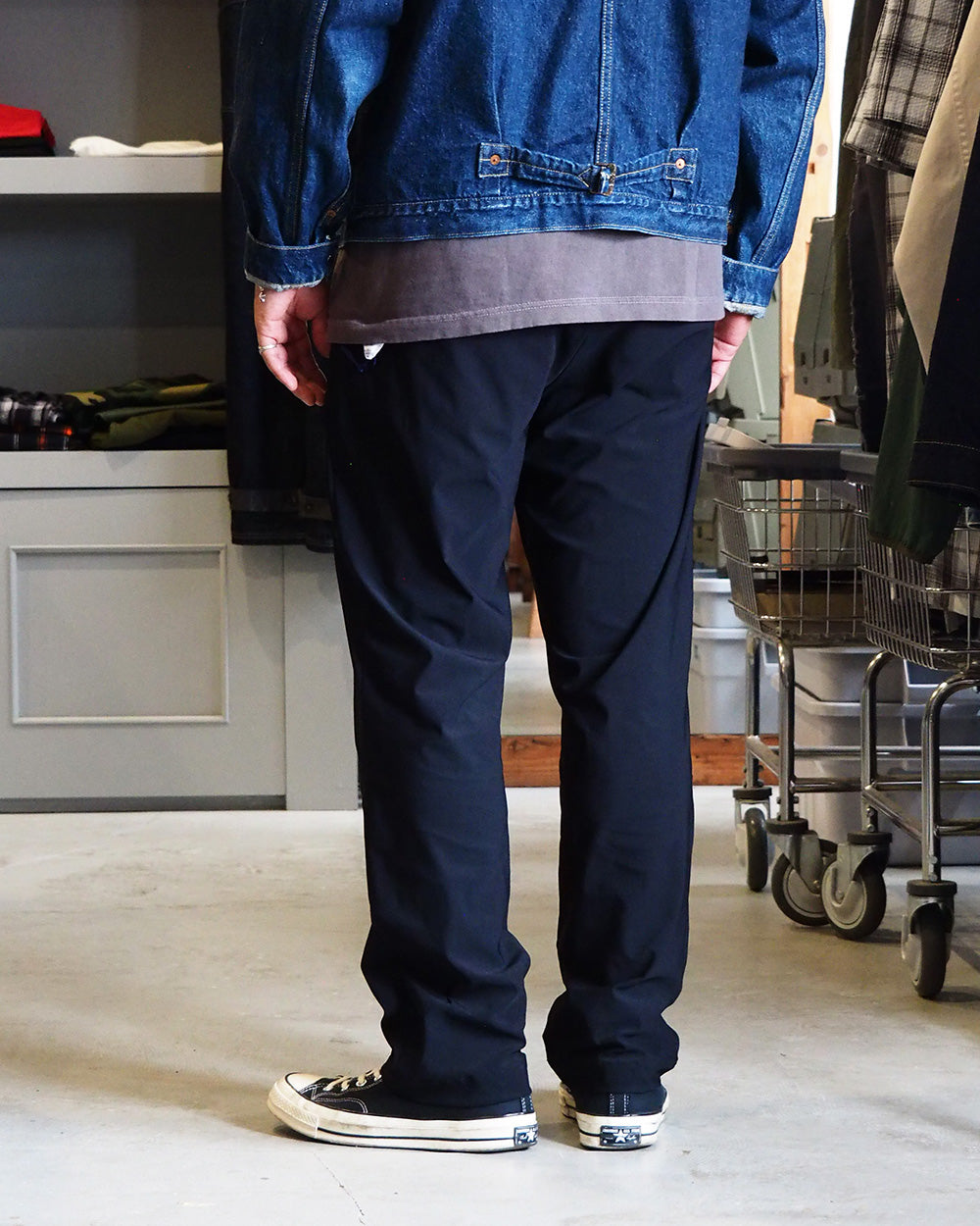 melple Tomcat Relax Pants Black