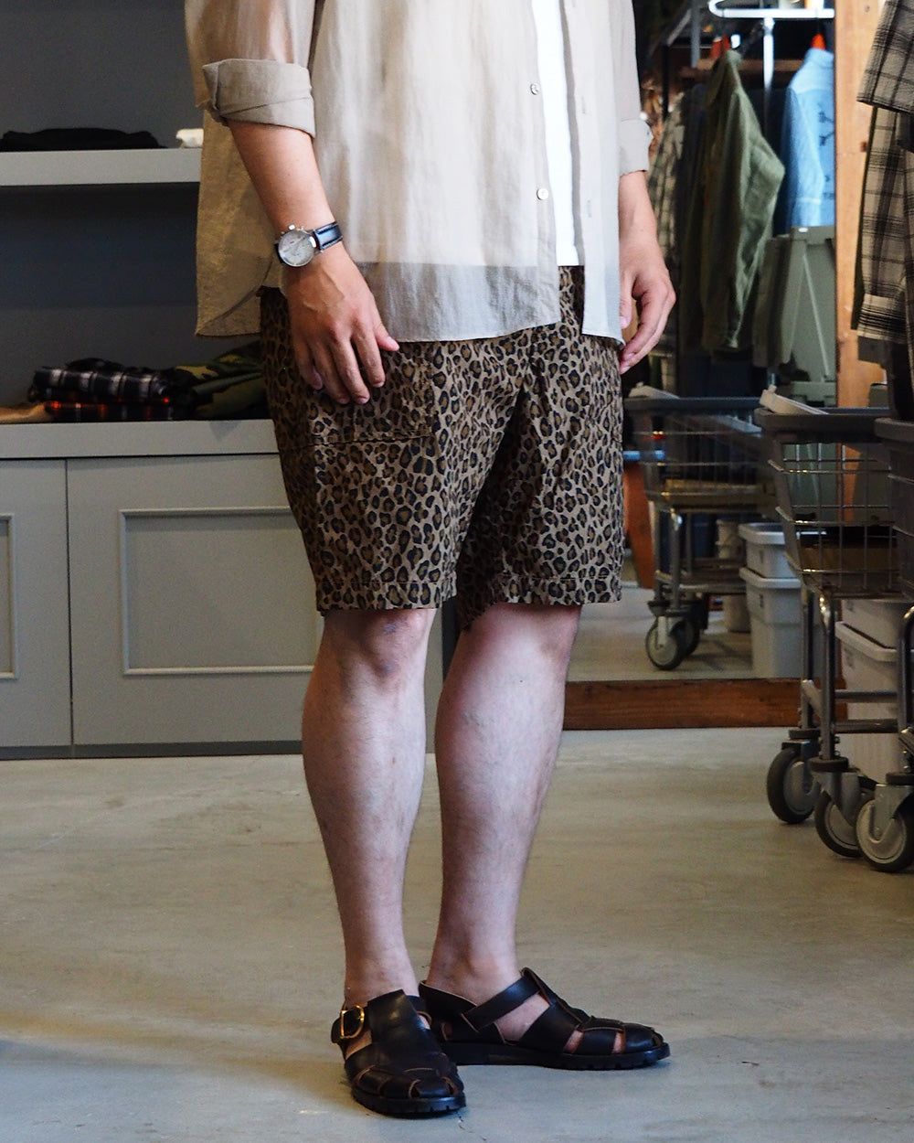 COLIMBO ZB-0222 コリンボ San Diego Harbor Pants "Leopard Pattern"