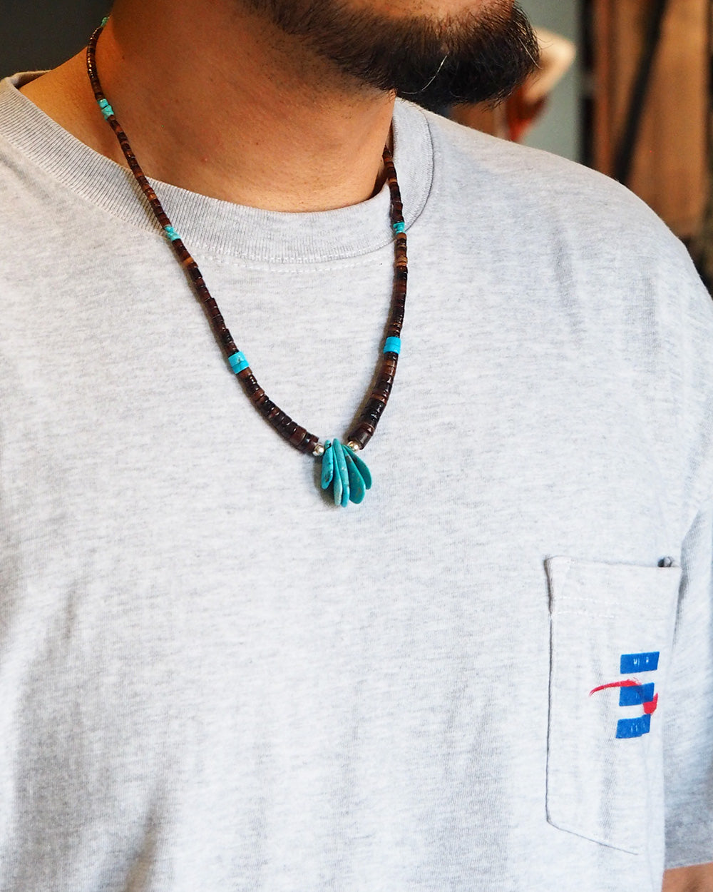 Santo Doming サントドミンゴ族 Heishi Beads Necklace