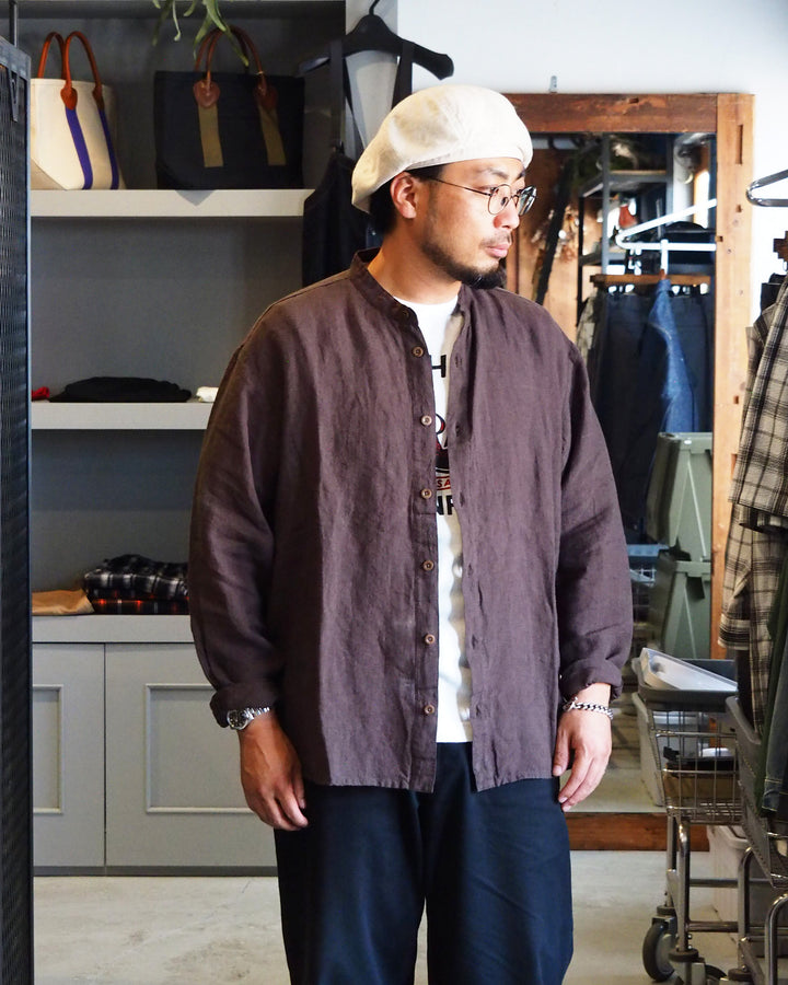 Nasngwam ナスングワム LIBERAL SHIRTS Charcoal