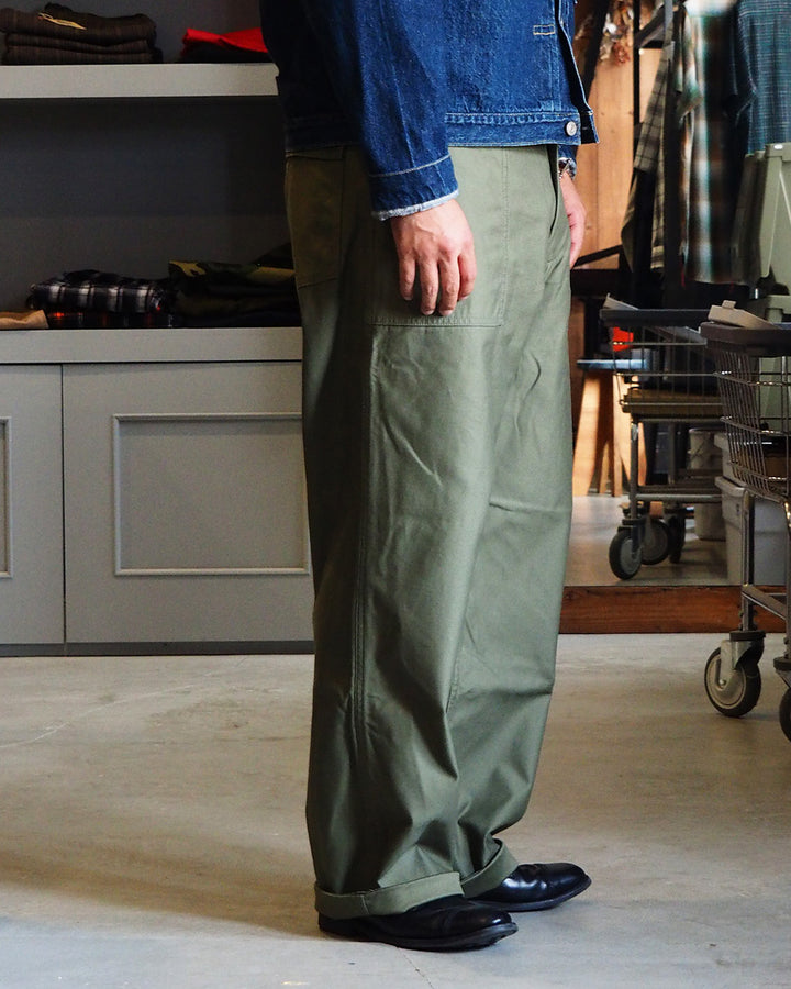FOB factory エフオービーファクトリー F0540 BAKER PANTS TYPE2 Olive
