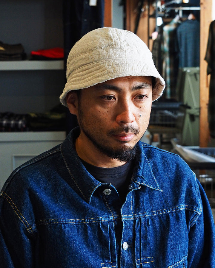 Mr.OLDMAN × NUU Linen Marine Hat Natural