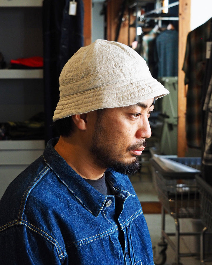 Mr.OLDMAN × NUU Linen Marine Hat Natural