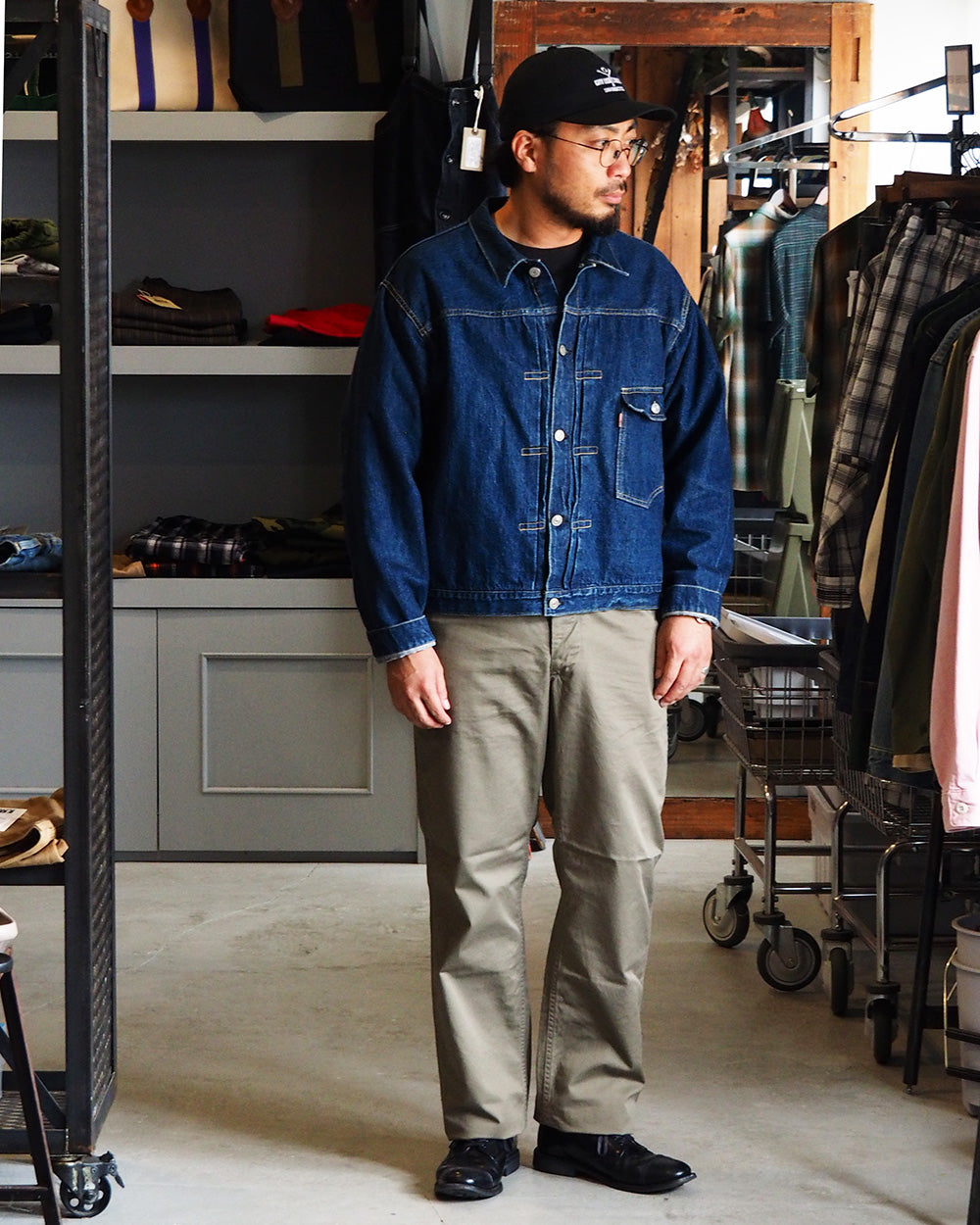 WORKERS ワーカーズ Officer Trousers, Regular Fit, 8 oz Hunter Green Chino