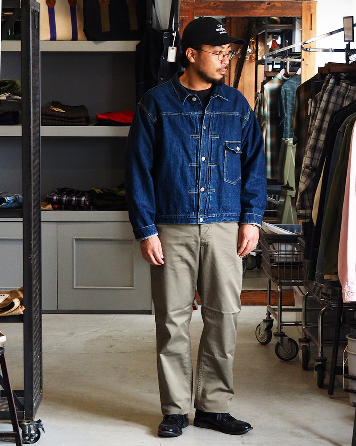 WORKERS ワーカーズ Officer Trousers, Regular Fit, 8 oz Hunter Green Chino