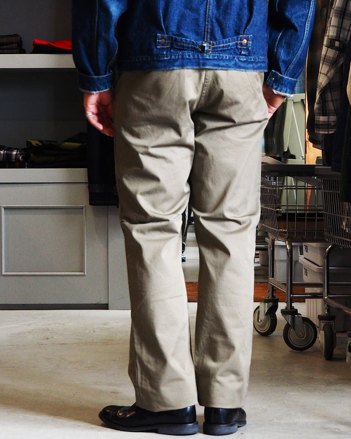 WORKERS ワーカーズ Officer Trousers, Regular Fit, 8 oz Hunter Green Chino
