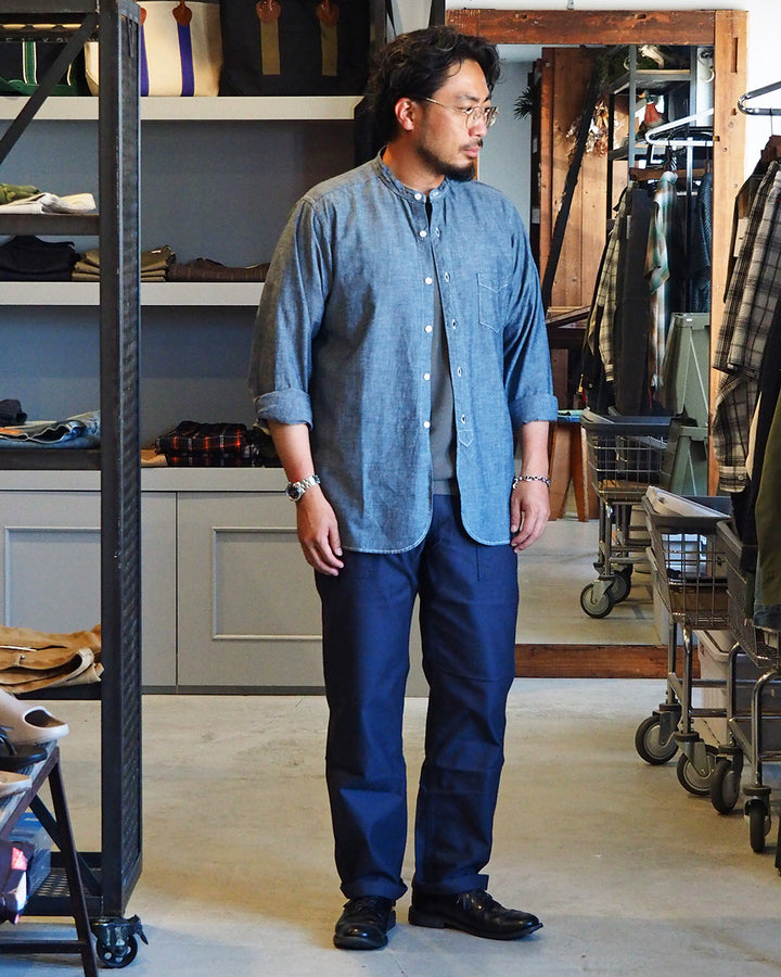 FOB factory エフオービーファクトリー F0431 BAKER PANTS Navy