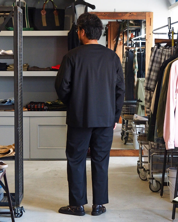 LAMOND ラモンド TWILL TWIST CARDIGAN JACKET Black