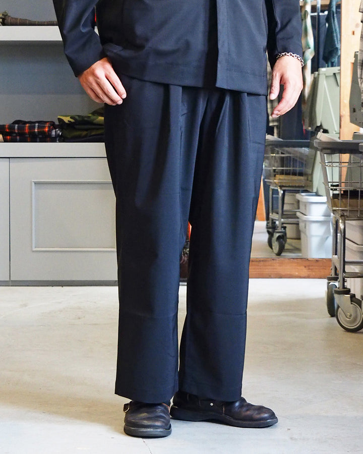 LAMOND ラモンド TWILL TWIST PANTS Black