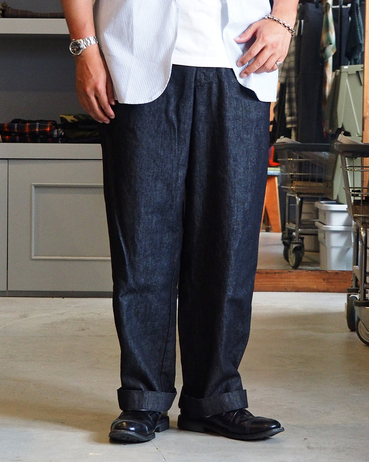 BRENA ブレナ COQ PANTS 10.5oz ORGANIC DENIM Black