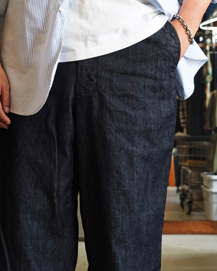 BRENA ブレナ COQ PANTS 10.5oz ORGANIC DENIM Black