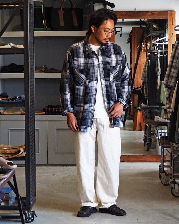 Mr.OLDMAN ミスターオールドマン OLDMAN DENIM FATIGUE PANTS Natural