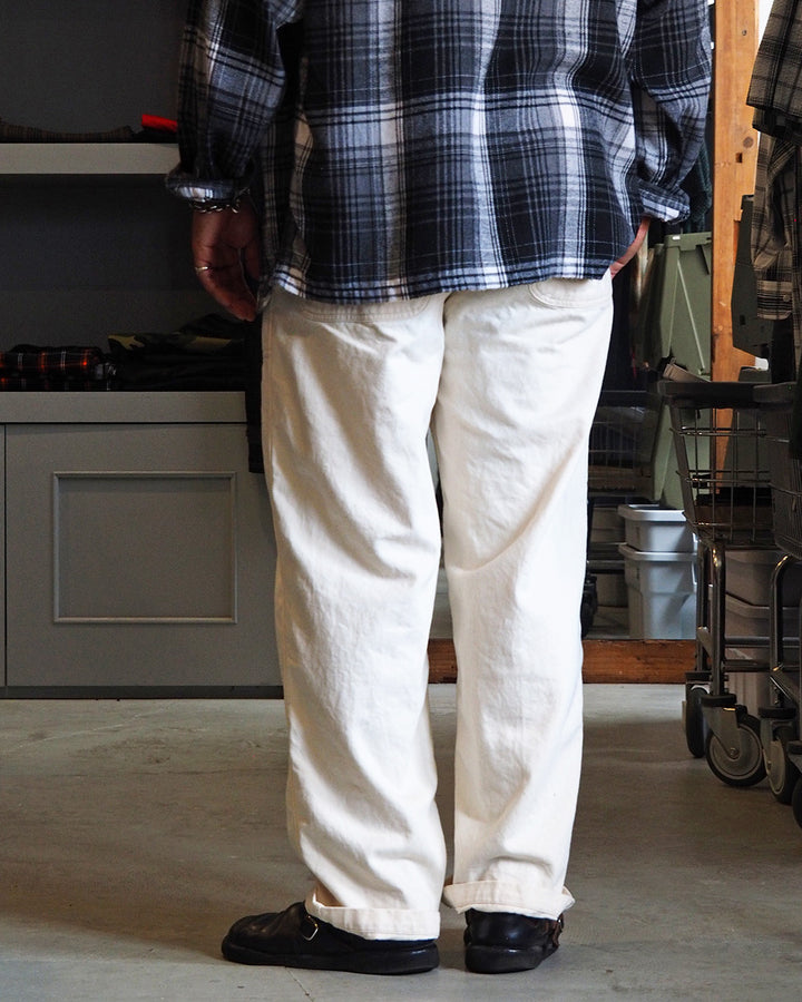 Mr.OLDMAN ミスターオールドマン OLDMAN DENIM FATIGUE PANTS Natural