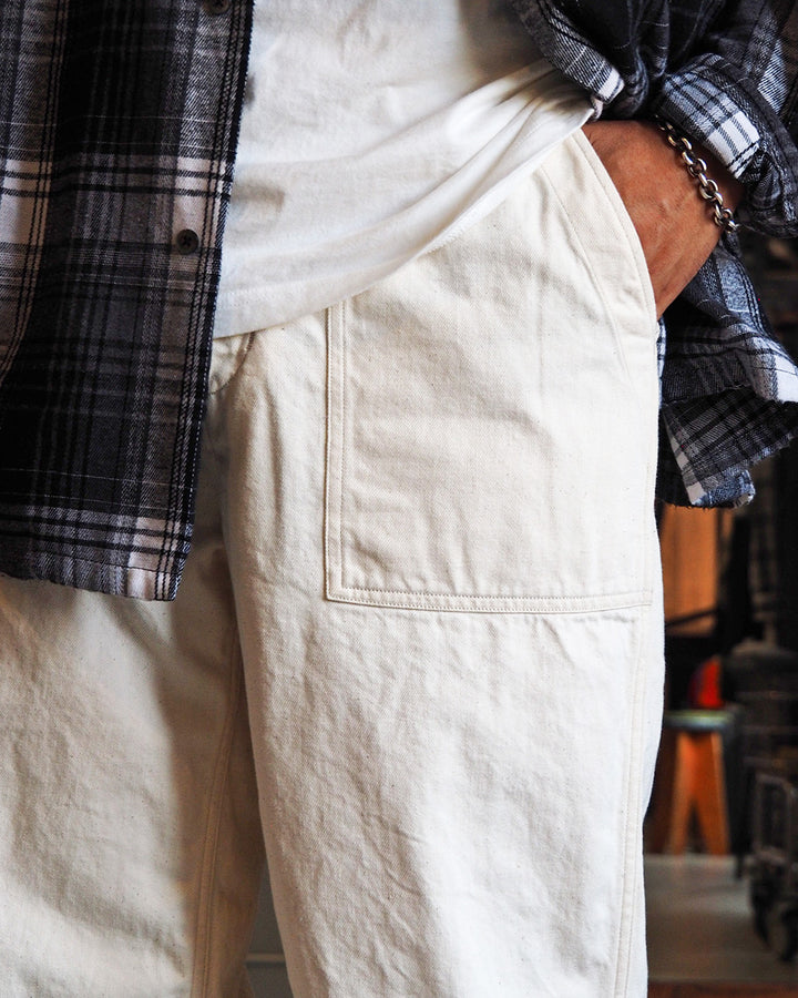 Mr.OLDMAN ミスターオールドマン OLDMAN DENIM FATIGUE PANTS Natural