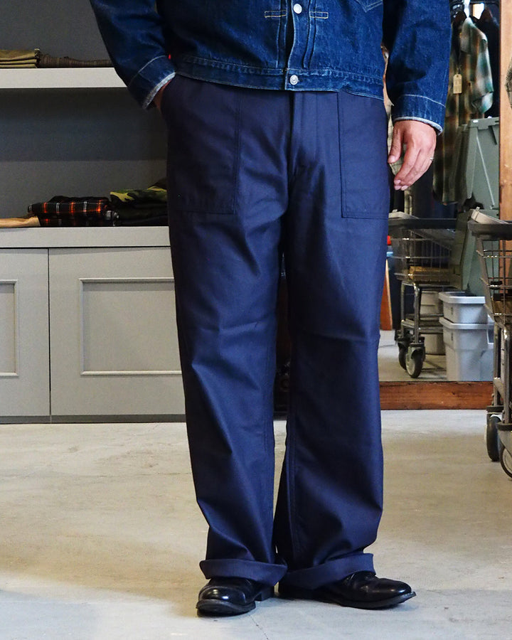 FOB factory エフオービーファクトリー F0540 BAKER PANTS TYPE2 Navy