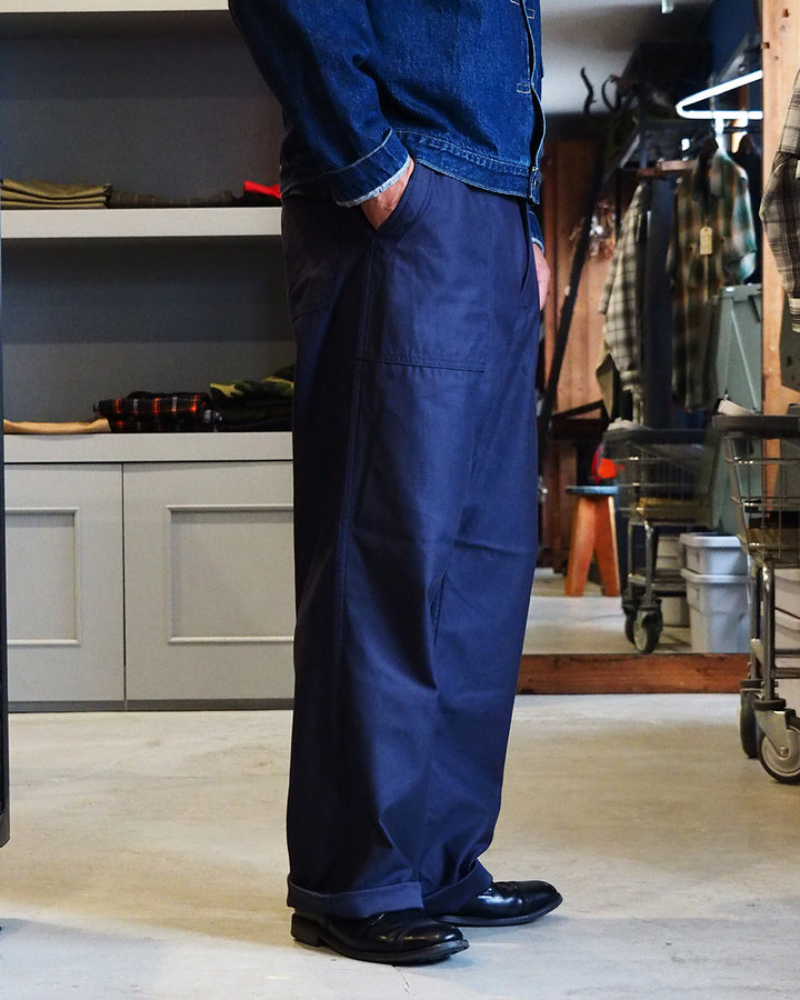 FOB factory エフオービーファクトリー F0540 BAKER PANTS TYPE2 Navy