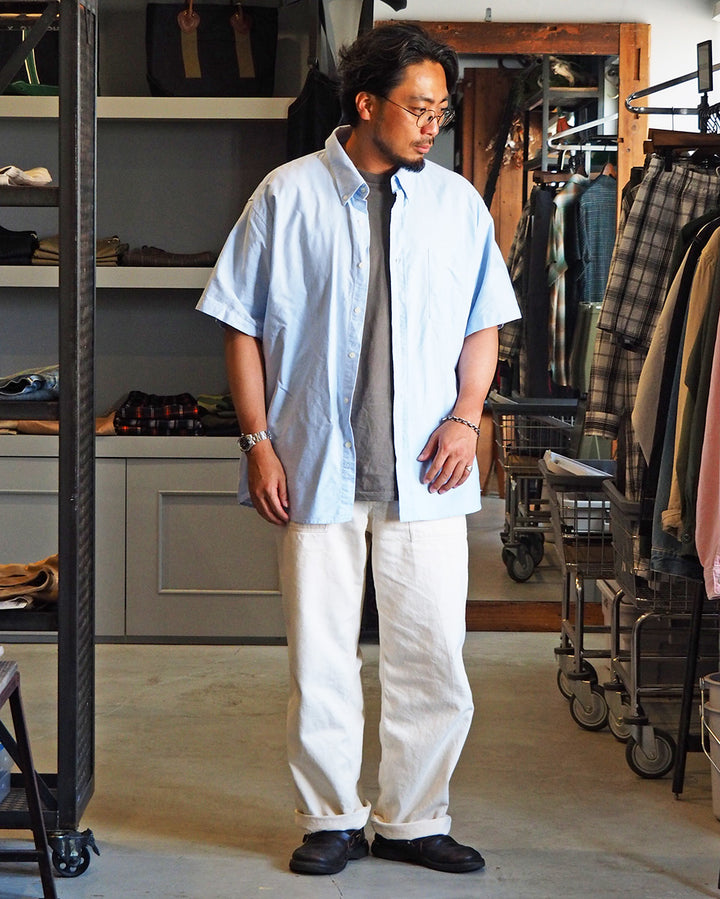 Dead Stock UK Utility Oxford BD Shirt Sax