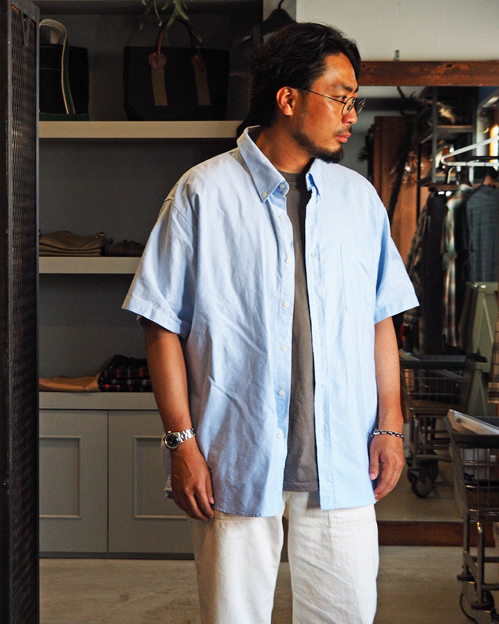 Dead Stock UK Utility Oxford BD Shirt Sax