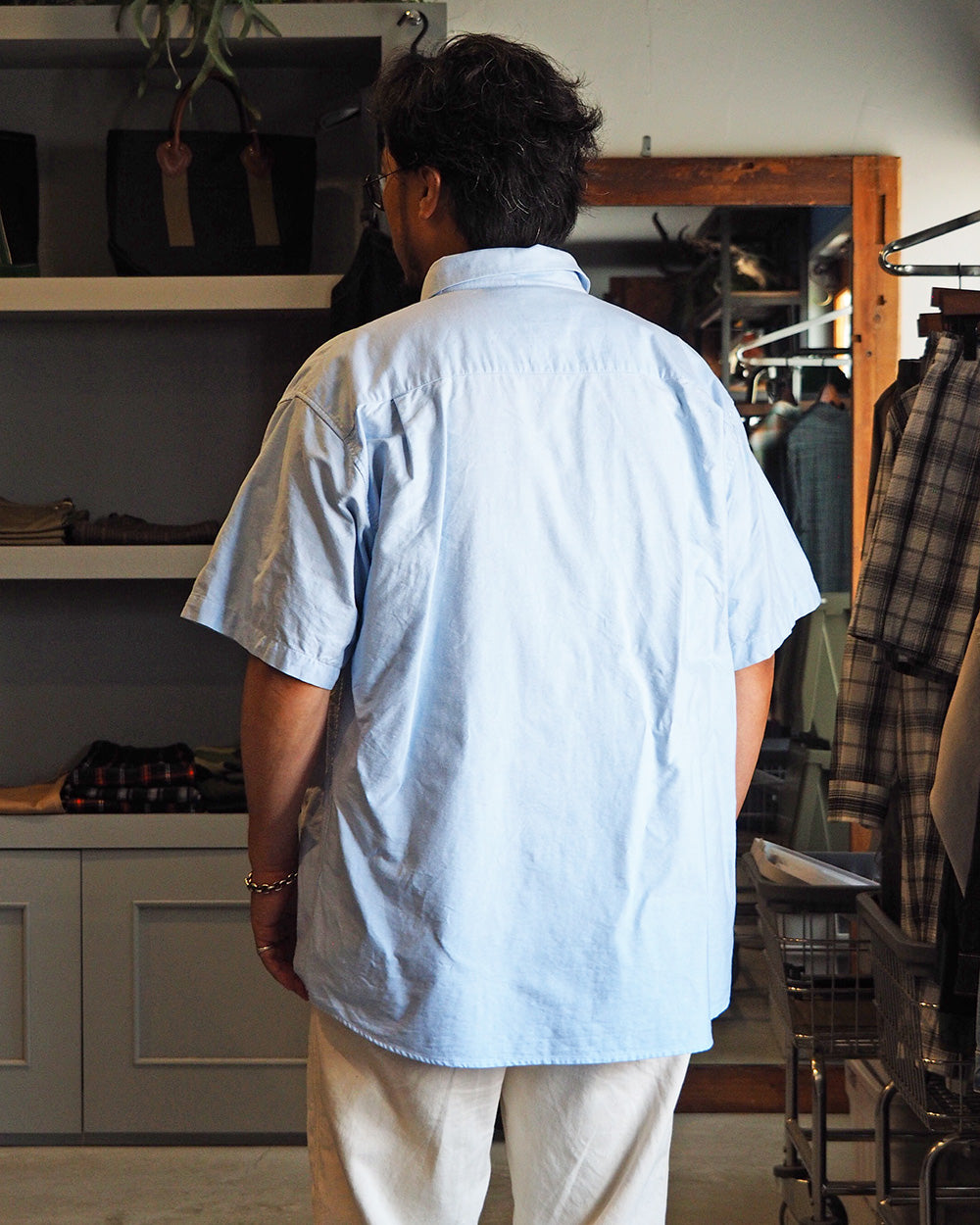 Dead Stock UK Utility Oxford BD Shirt Sax