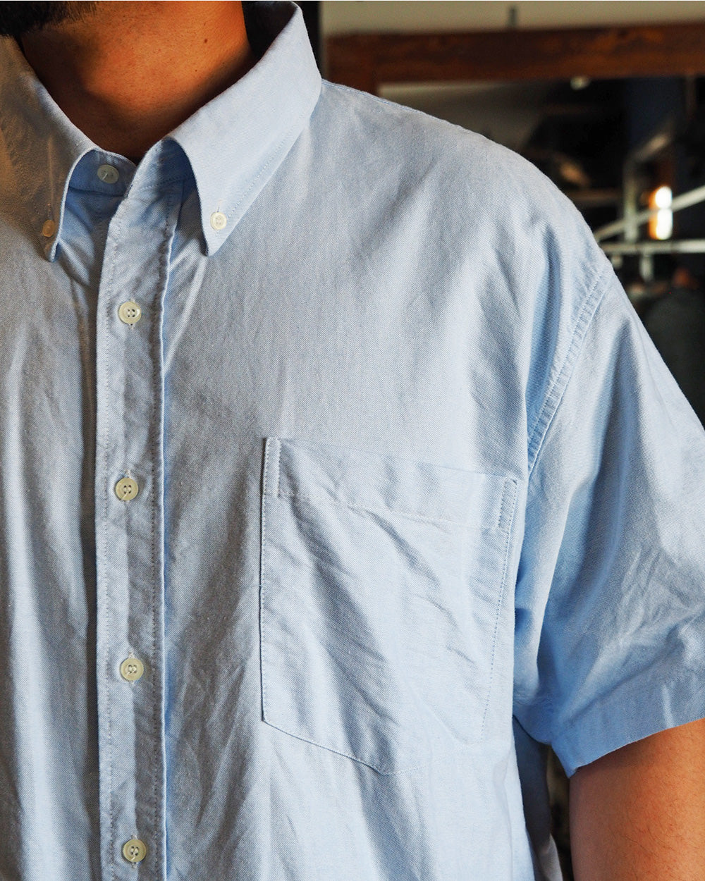 Dead Stock UK Utility Oxford BD Shirt Sax