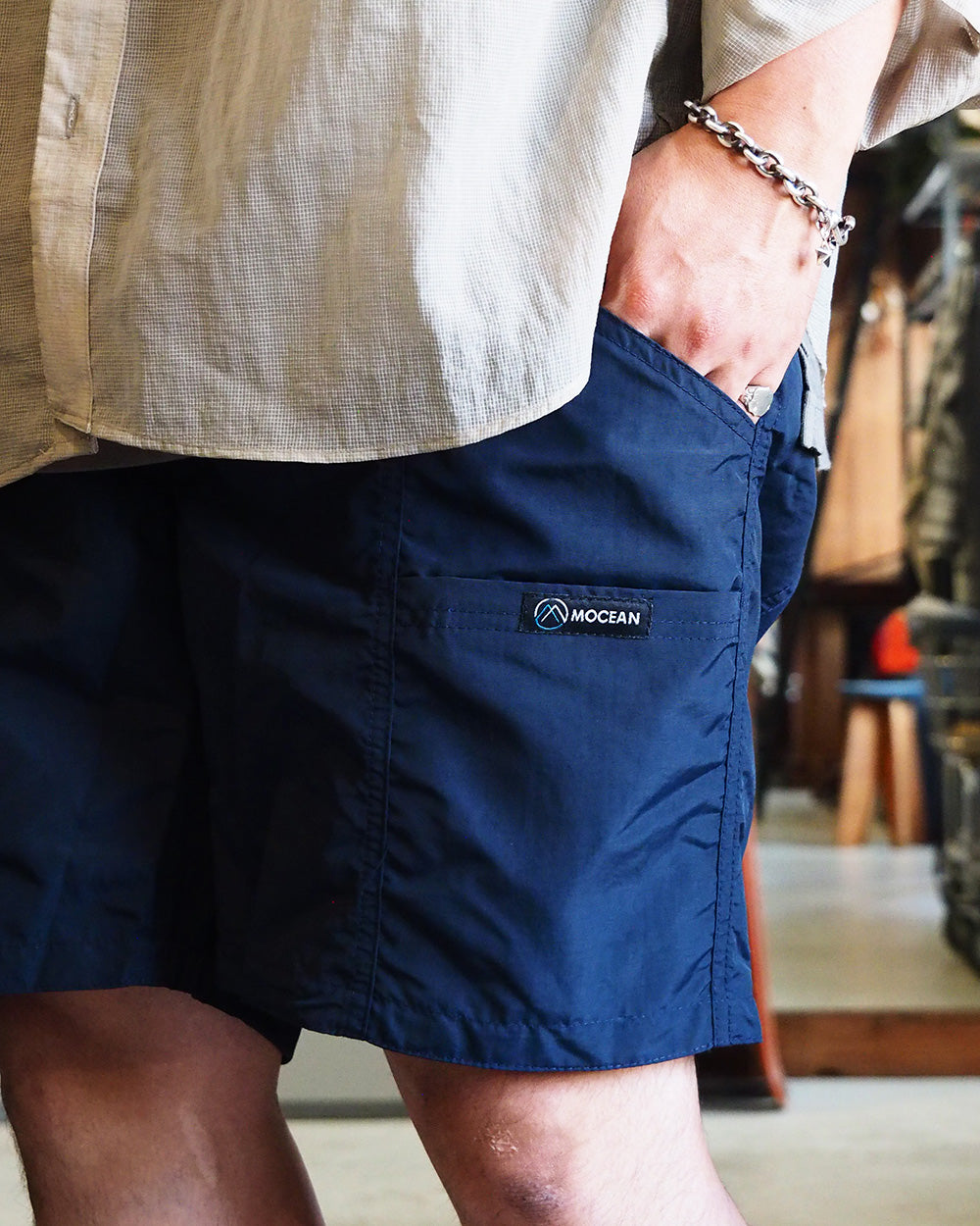 MOCEAN モーシャン Velocity Shorts Dark Navy