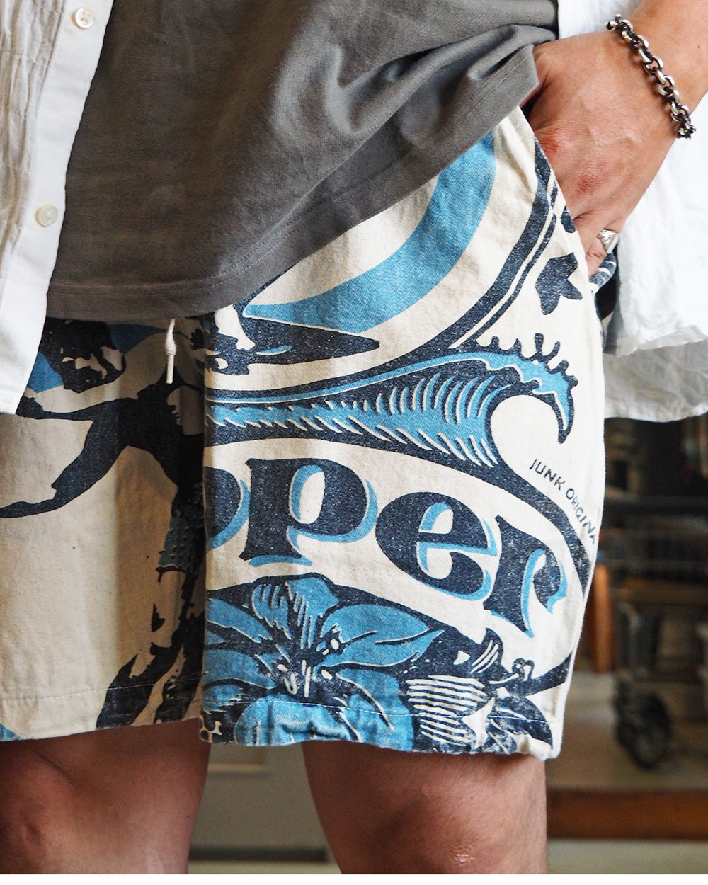 JUNK VINTAGE ジャンクヴィンテージ FLOWER SACK SHORTS