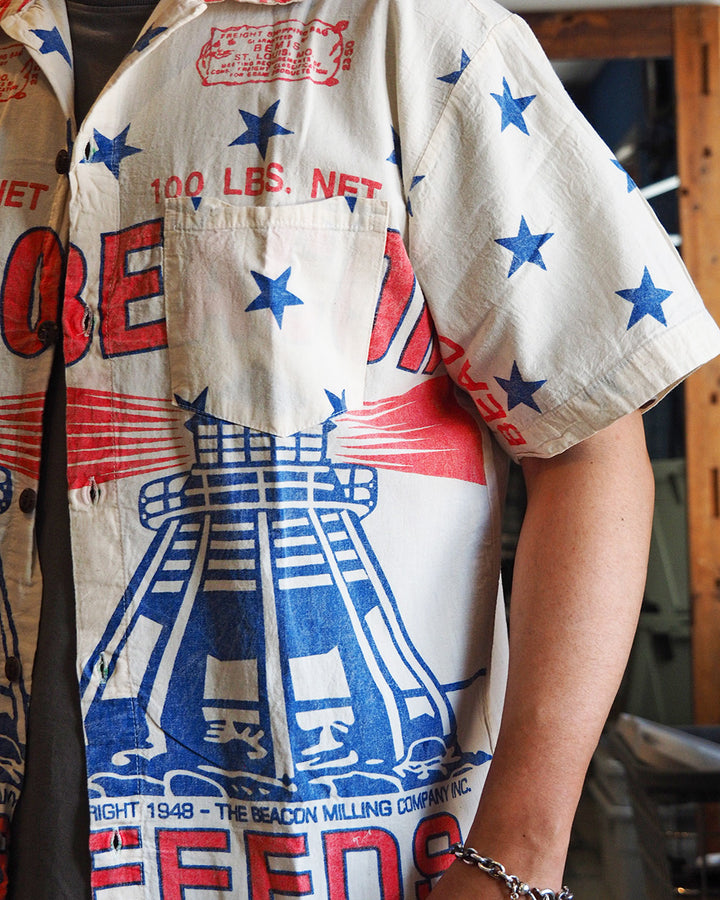 JUNK VINTAGE ジャンクヴィンテージ FLOWER SACK SHIRT