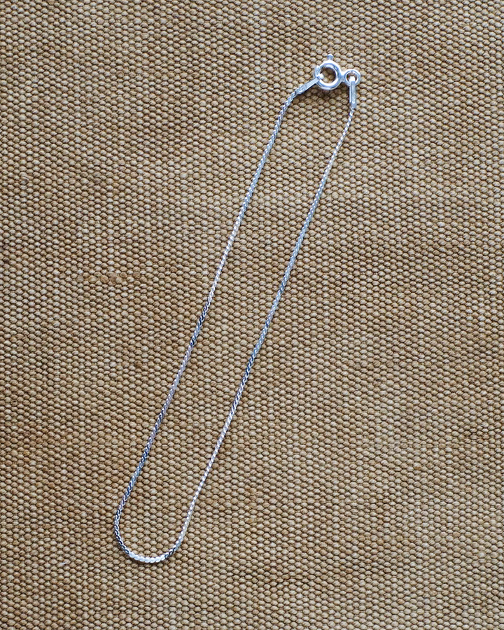 Vintage England Silver Jewelry Chain Bracelet 01