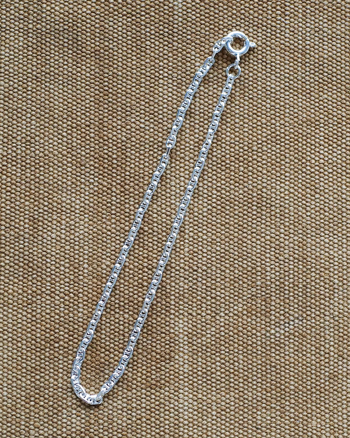 Vintage England Silver Jewelry Chain Bracelet 06