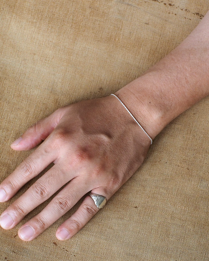 Vintage England Silver Jewelry Chain Bracelet 02
