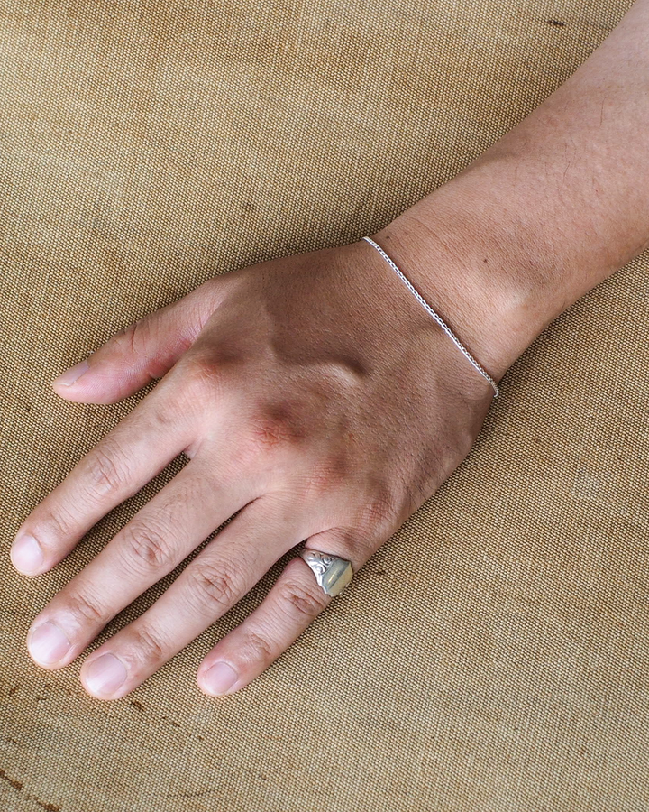 Vintage England Silver Jewelry Chain Bracelet 03