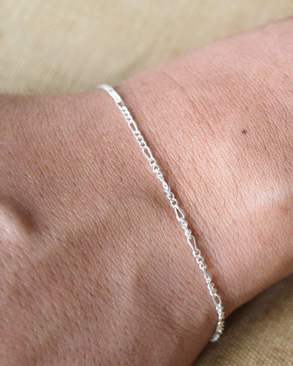 Vintage England Silver Jewelry Chain Bracelet 05